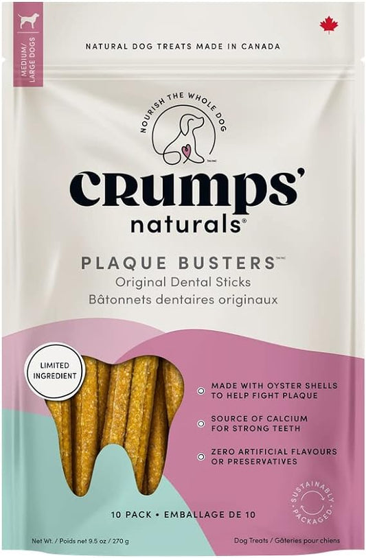 Crumps' Naturals PBO-7" 8pk Plaque Busters, 7"- 8 Pack