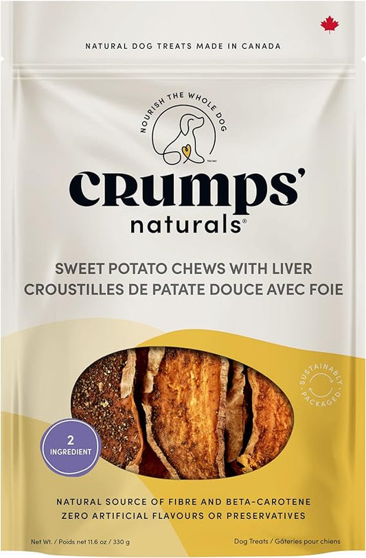 Crumps' Naturals Sweet Potato and Liver for Pets, 11.6-Ounce, Brown, 11.6oz / 330g (SPL-330)