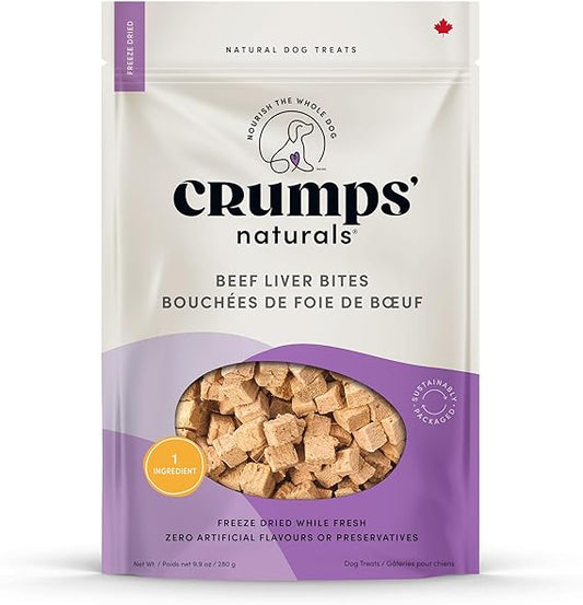 Crumps' Naturals Beef Liver Bites for Pets, 1.0-Ounce