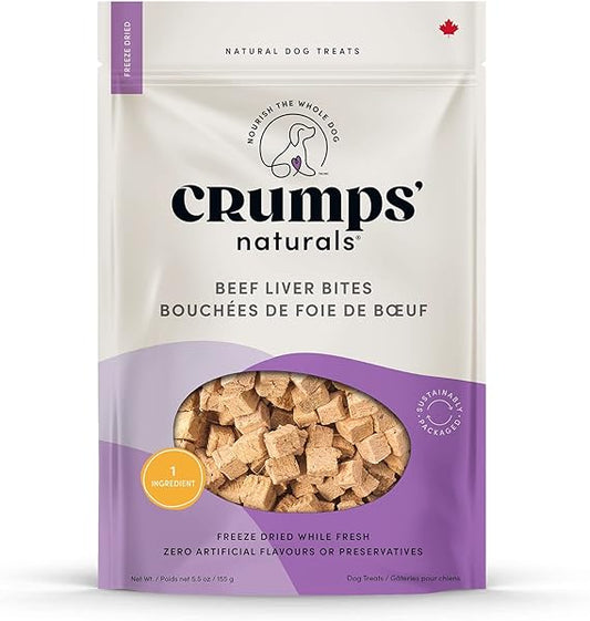 Crumps' Naturals Beef Liver Bites for Pets, 5.5 -Ounce