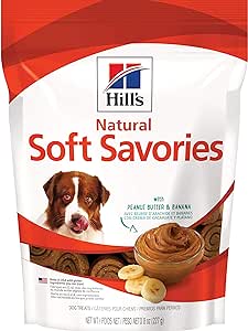 Hills Natural Soft Savory Dog treats with Peanut Butter & Banana, 8 oz bag